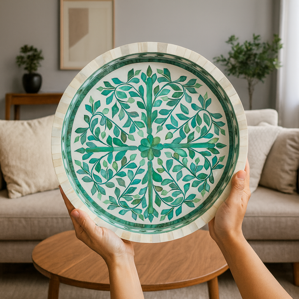 Pedro Bone Inlay Tray