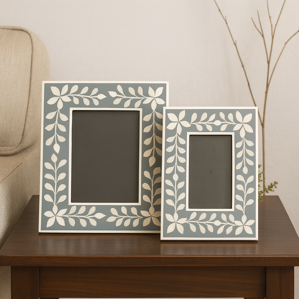 Penne Bone Inlay Photo Frame