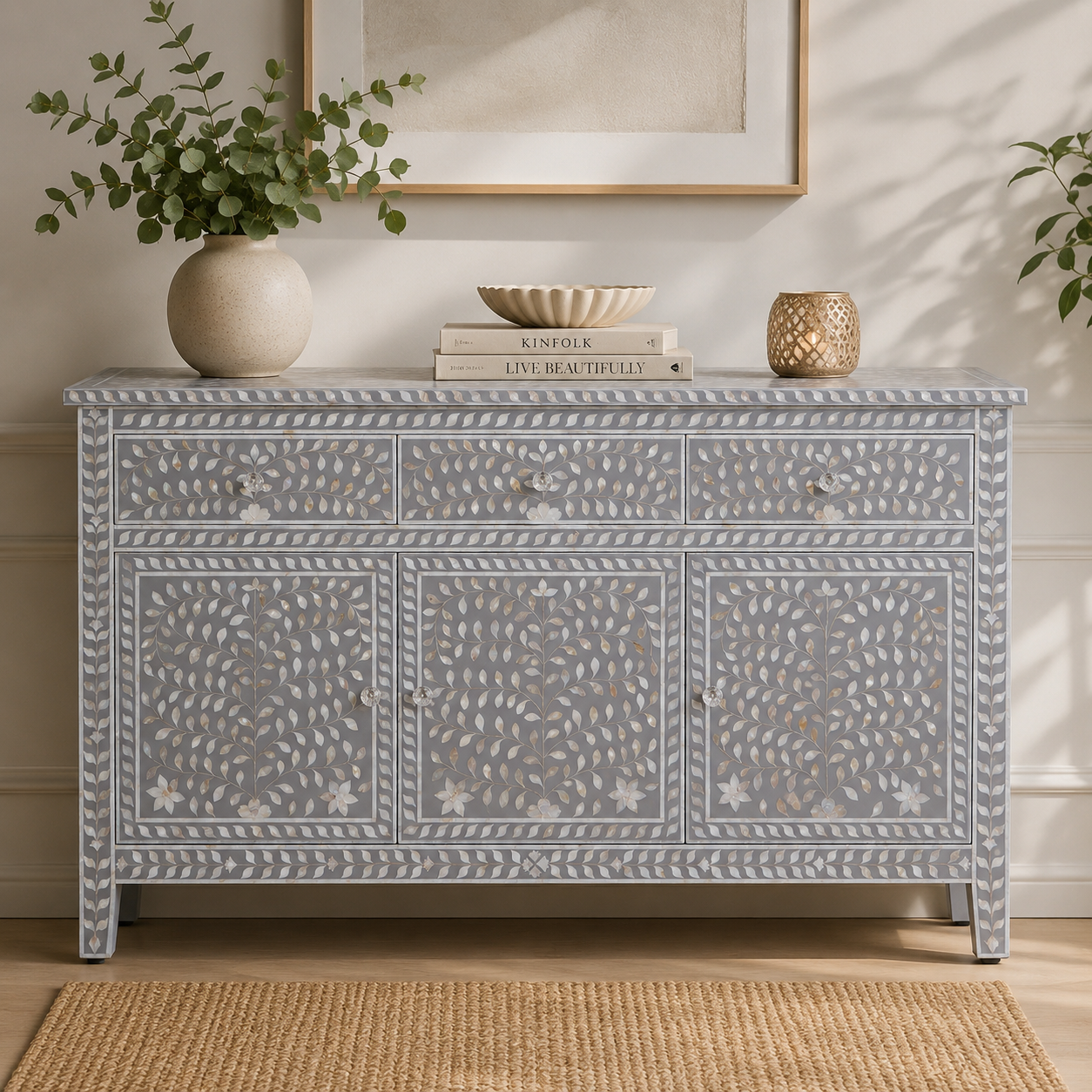 Elwoen Mother of Pearl Inlay Sideboard