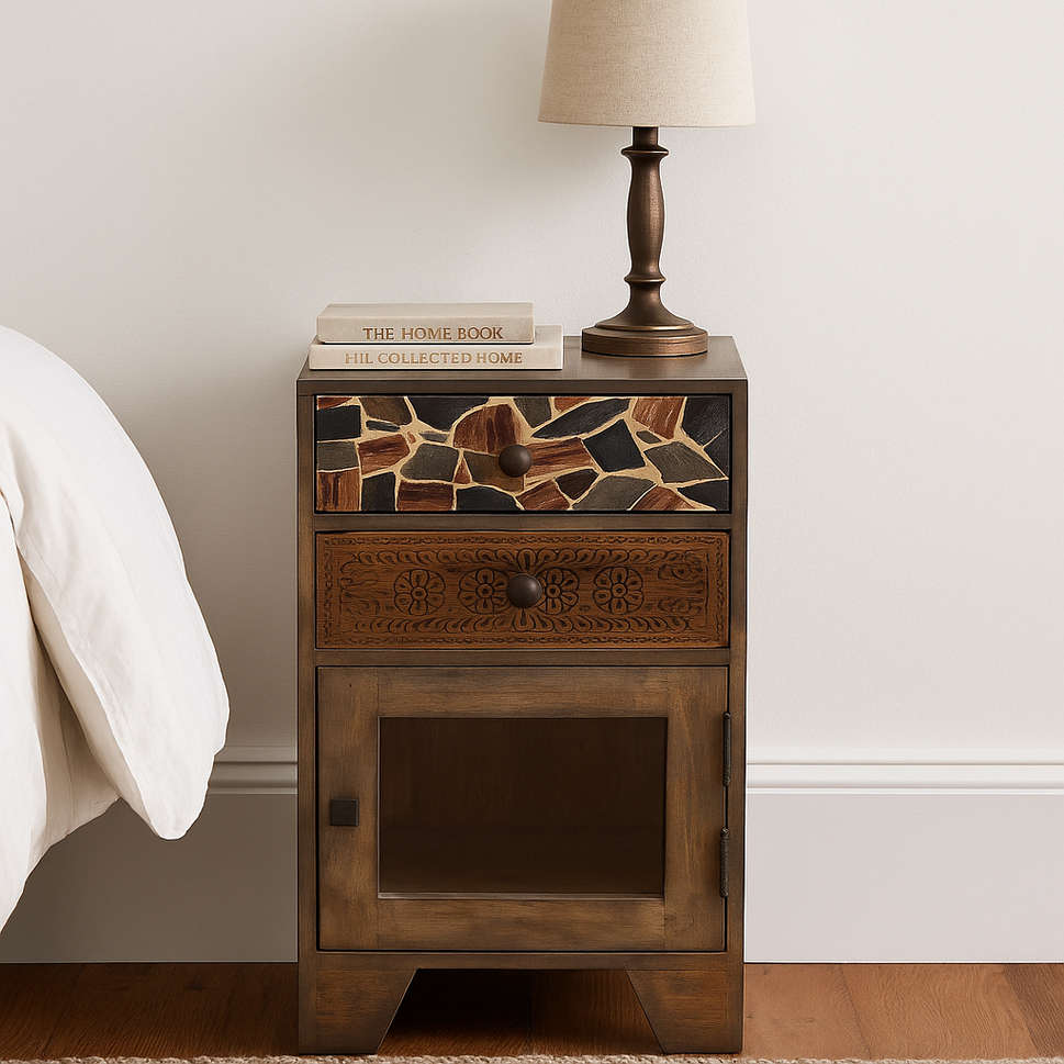 Maria Wooden Bedside