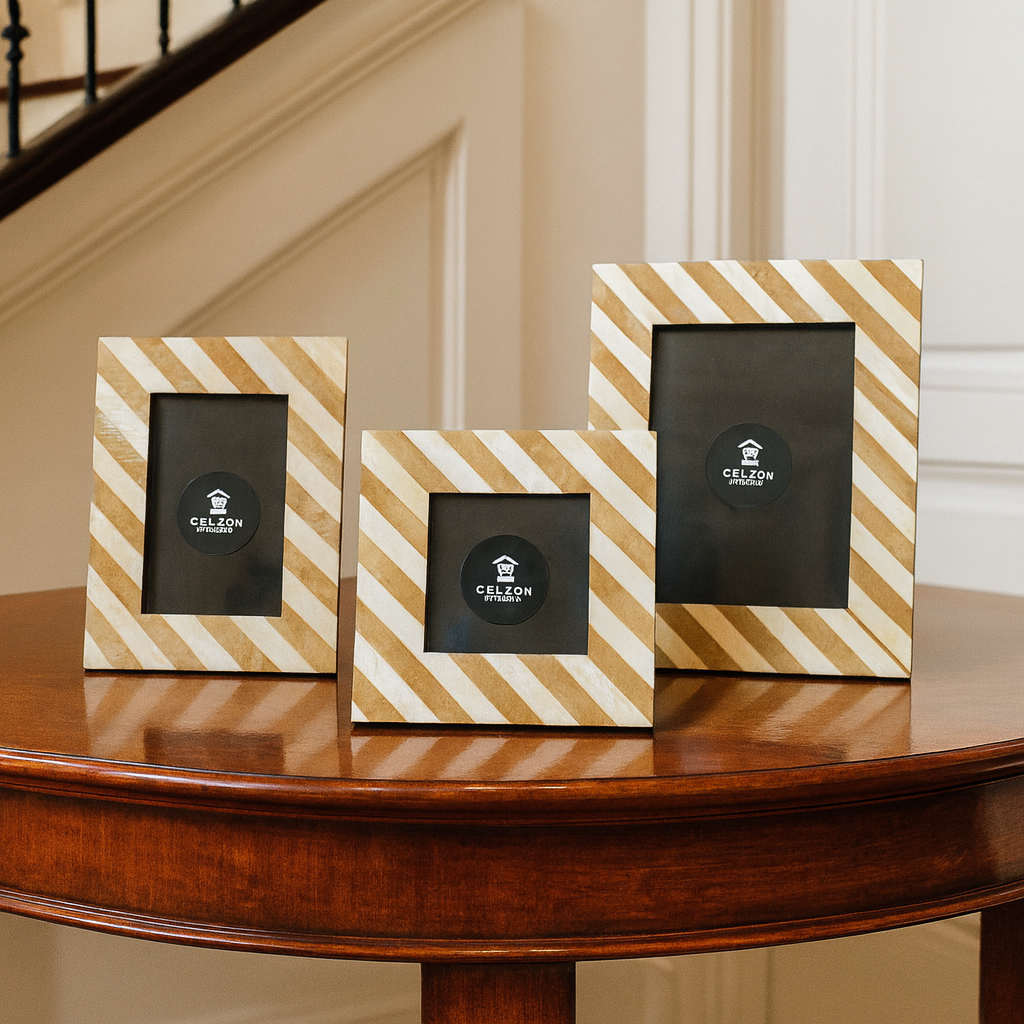 Roger Bone/Horn Inlay Photo Frame