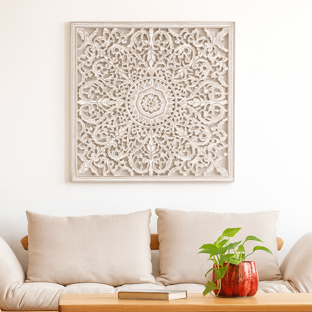 Fink Carved Wall Panel Distressed