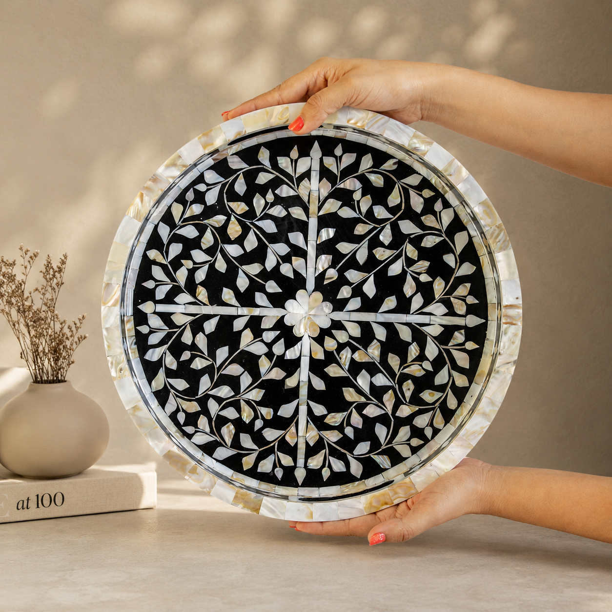 Carly Mother of Pearl Inlay Tray