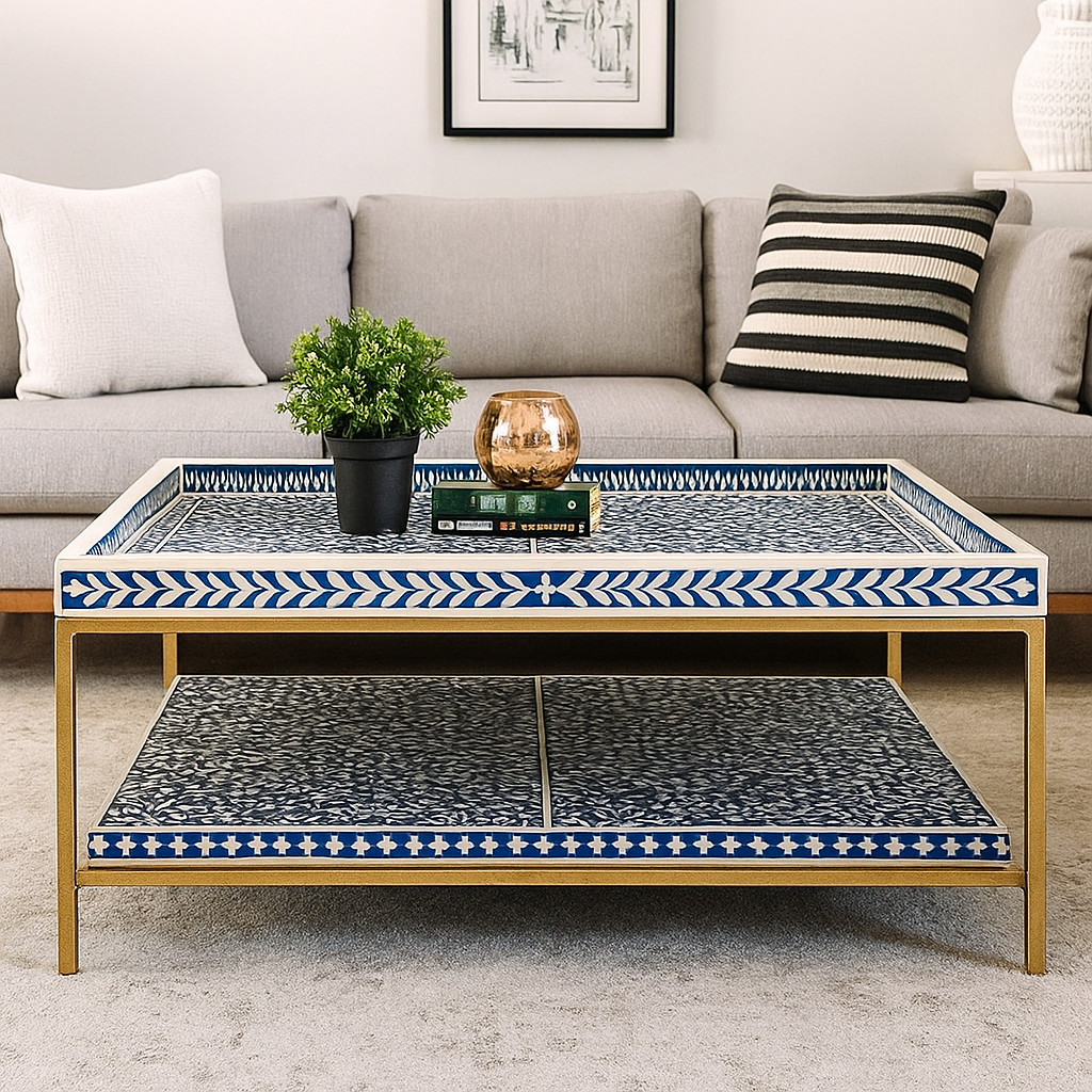 Evin Mother of Pearl Inlay Coffee Table
