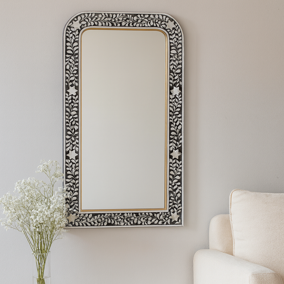 Audrey Mother of Pearl Inlay Mirror