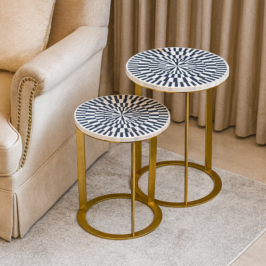 Jack Mother of Pearl Inlay Side Table