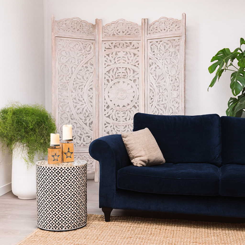 Yenfer Carved Room Divider