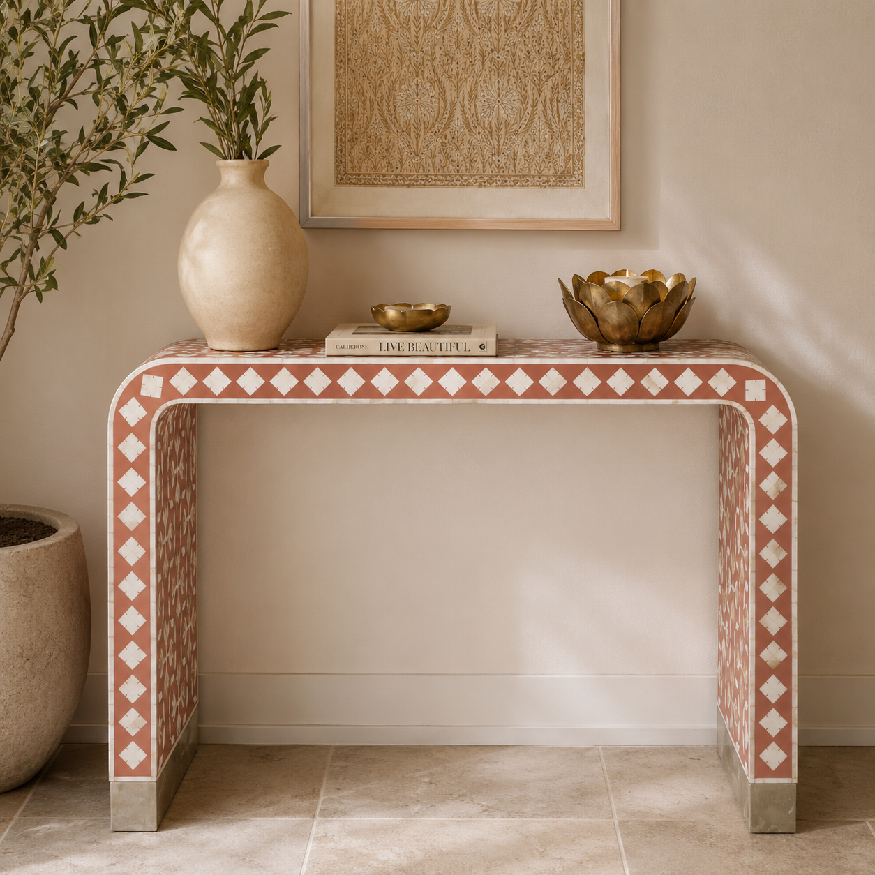 Brody MOP Inlay Console Table