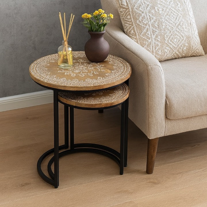 Steve Wooden Nesting Table