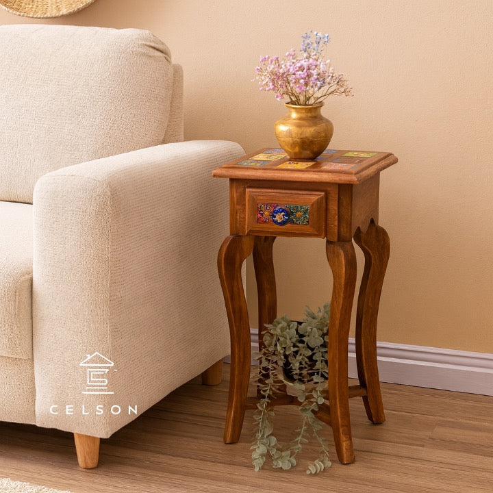 Shivi Multi Color Tile Side Tables