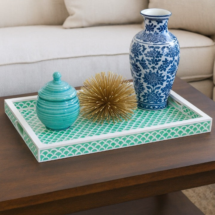 Laura Bone Inlay Shell Pattern Tray