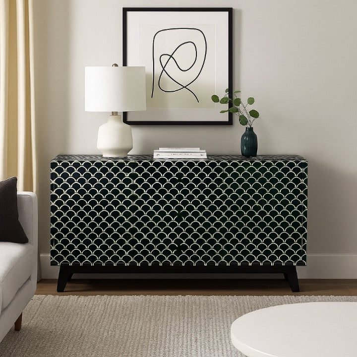 Erik Bone Inlay TV Console