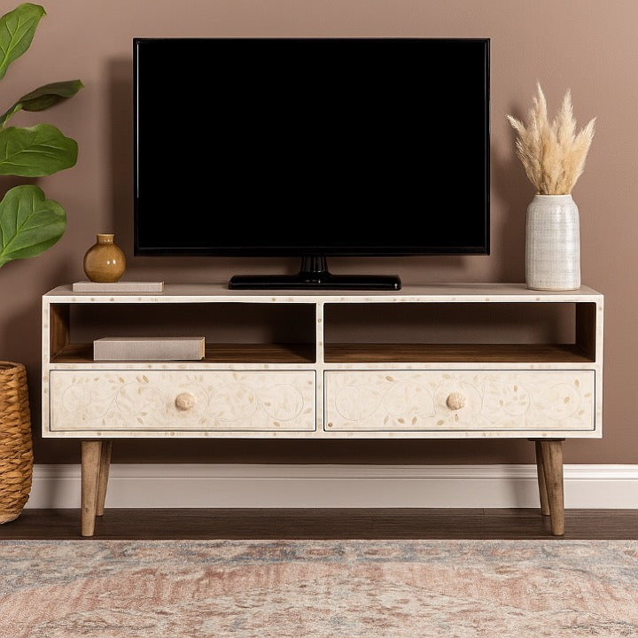 Massa Bone Inlay TV Console