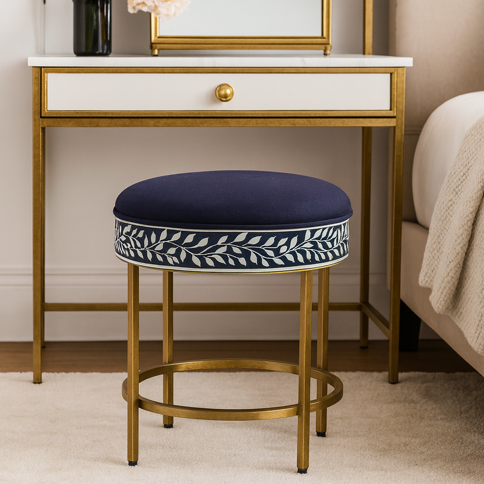 Rehman Bone Inlay Stool