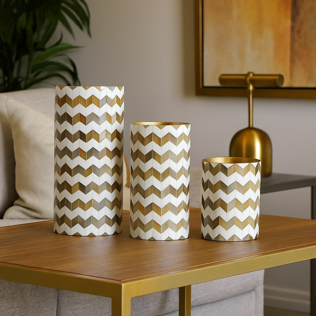 Susan Horn Inlay Vase