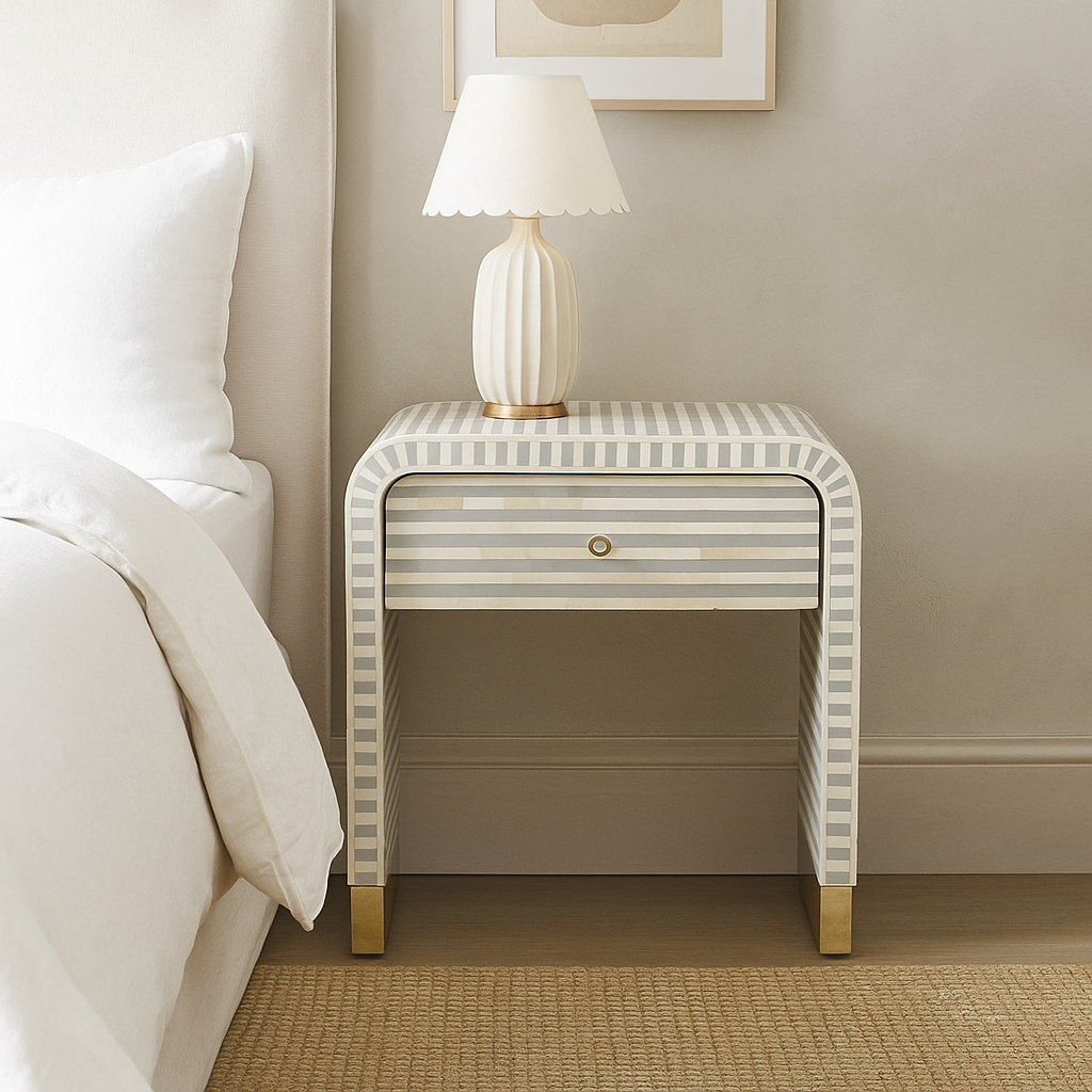 Debbi Bone Inlay Bedside