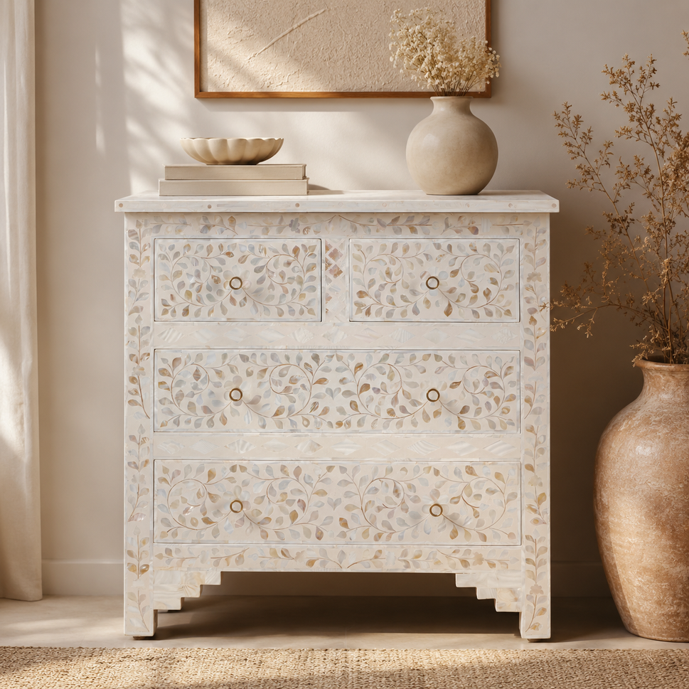 Elsara Mother of Pearl Inlay Chest
