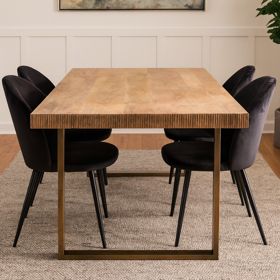 Carloe Hand Carved Wooden Dinning Table