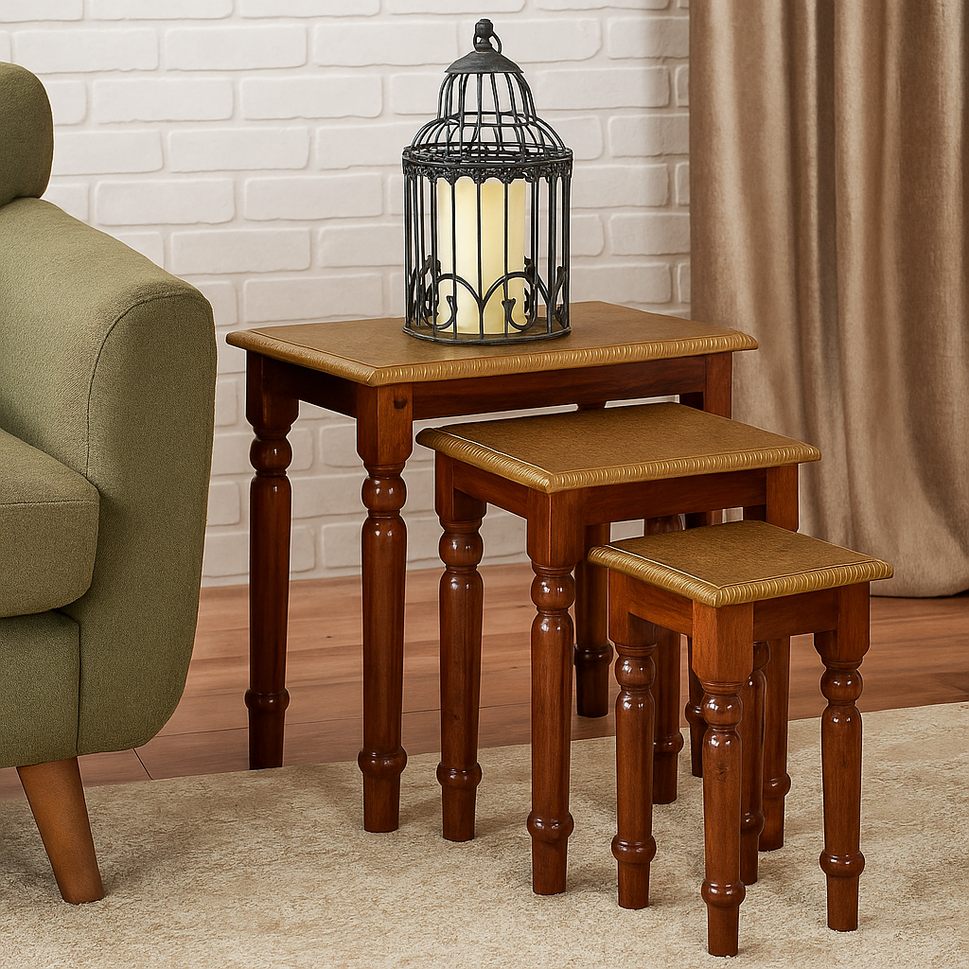 Cherry Wooden Nesting Table