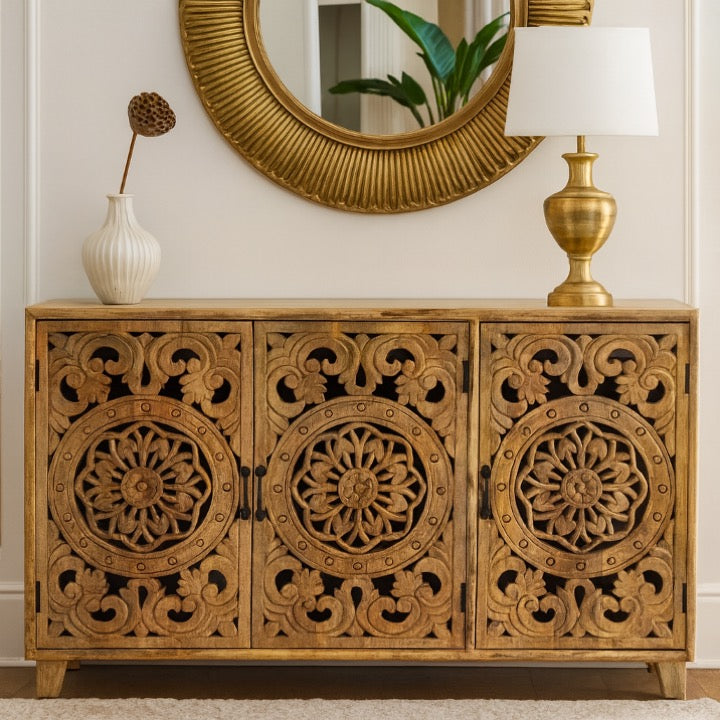 Joey Hand Carved Sideboard